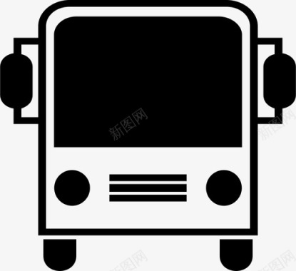 公共交通标识公共汽车公共交通图标图标