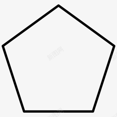 五边形几何形状图标图标