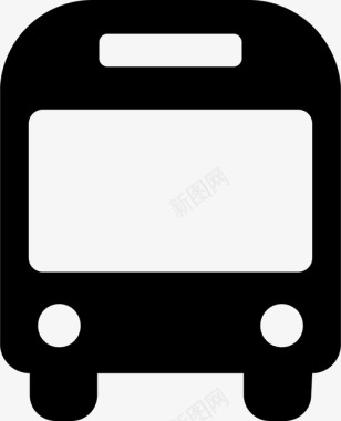 公共交通标识公共汽车公共交通车辆图标图标