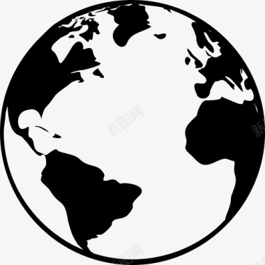 世界地球世界地图图标图标