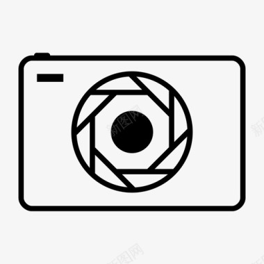 摄影数码相机相机闪光灯相机镜头图标图标
