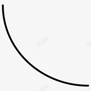 圆弧曲线几何形状图标图标