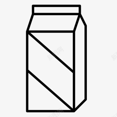 牛奶盒果汁橙汁图标图标