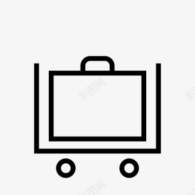 行李运输带行李车机场运输工具图标图标