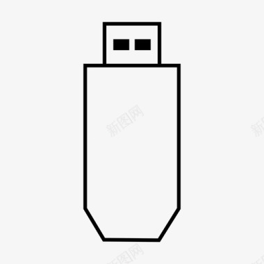 黑色U盘闪盘内存U盘图标图标