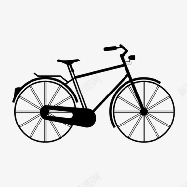 摩登自行车摩登运动图标图标