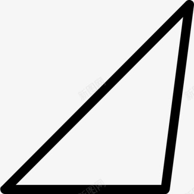 植物学家三角形几何学家图标图标