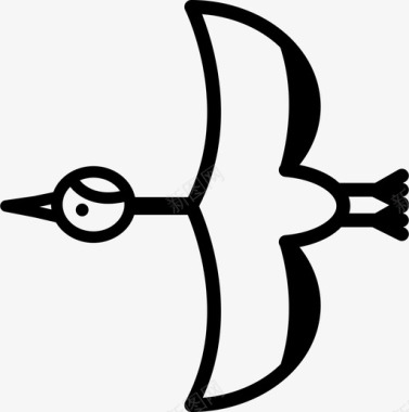 鹤动物鸟图标图标