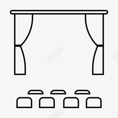 舞蹈演出电影院电影演出图标图标