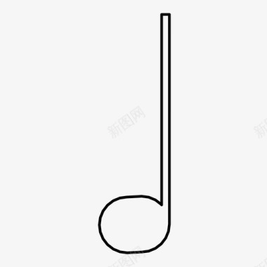 彩绘音符音符听歌图标图标