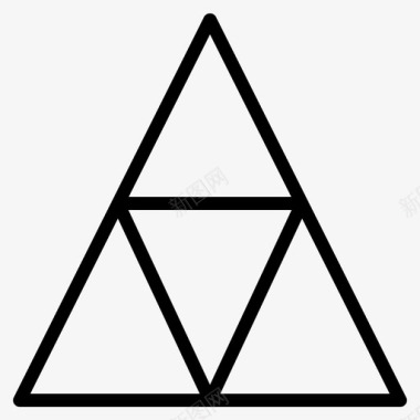 三角形抽象块图标图标