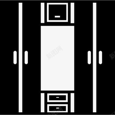 古风家具装饰壁橱衣柜橱柜图标图标
