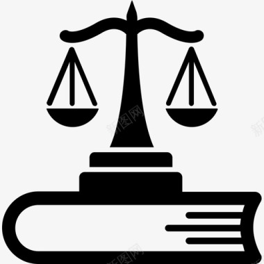 正义石狮子法律与正义平衡尺度企业管理雕文图标图标