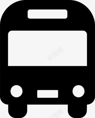 公共交通标识公共汽车公共交通车辆图标图标