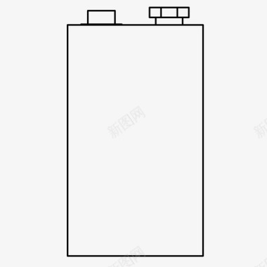 电池炉9v电池充电电力图标图标