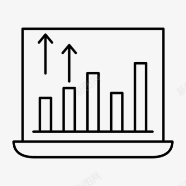 搜索引擎优化全笔记本电脑图表设备图标图标