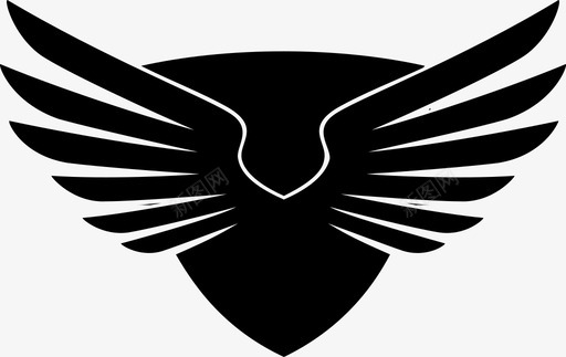 护盾护翼图标图标