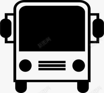 公共交通标识公共汽车公共交通图标图标