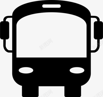 公共交通标识公共汽车公共交通车辆图标图标