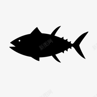 金枪鱼鱼海鲜图标图标