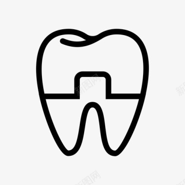 牙齿纠正牙科修复牙医植入图标图标