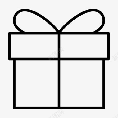 礼品礼盒送礼图标图标