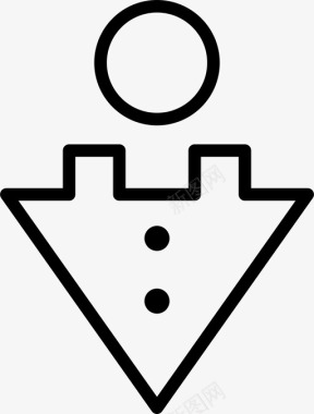 男性衣服性别图标图标