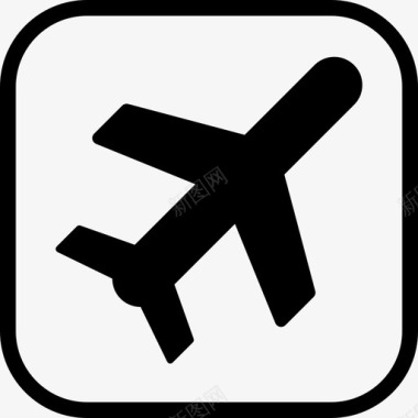 机场标志交通指示图标图标