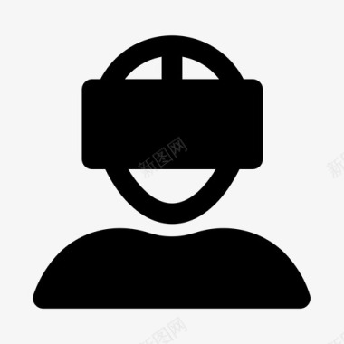 现实再现oculus虚拟现实护目镜图标图标