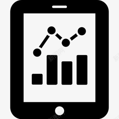统计应用程序数据分析软件企业管理字形图标图标