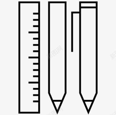 铅笔绘钢笔铅笔图标图标