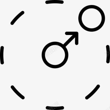 动态欧式箭头居中圆形项目图标图标