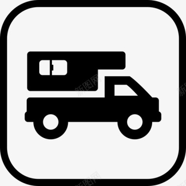 货车标志运输指示图标图标