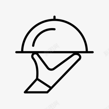 酒店微笑服务员服务员食物酒店图标图标