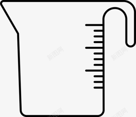 烹饪主题测量壶烹饪厨房图标图标