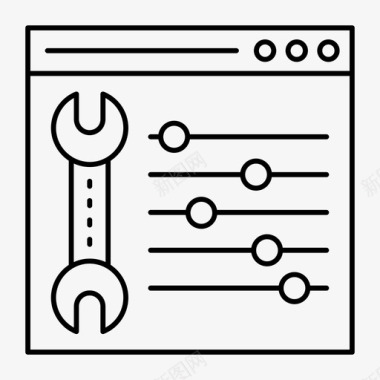 方面控制网页控制互联网图标图标