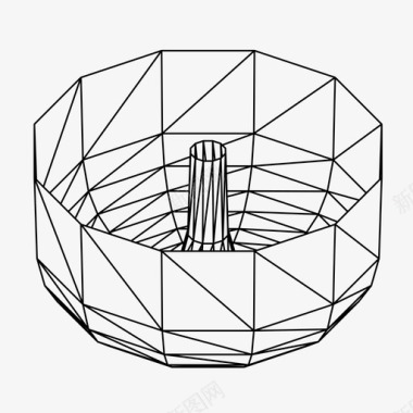 麦当劳三维标志参数化三维模型软件三维建模图标图标