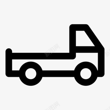 汽车运输货物交货图标图标