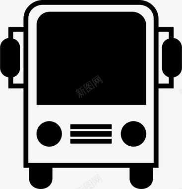 公共交通标识公共汽车公共交通图标图标