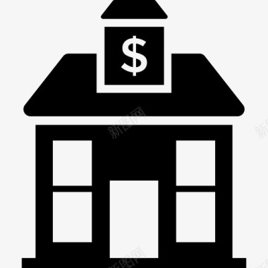 抵押贷款财务规划房屋融资图标图标