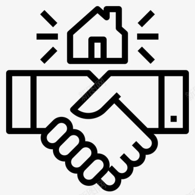 地产交易同意房屋图标图标