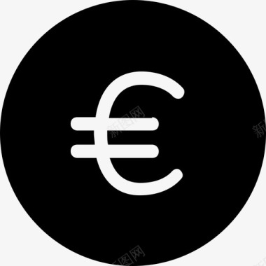欧元金融符号图标图标
