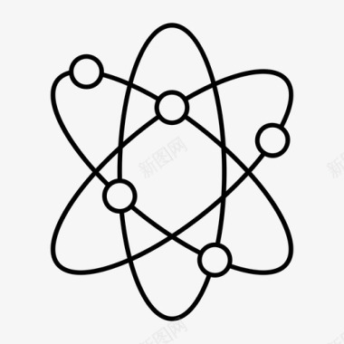 科学原子轨道图标图标