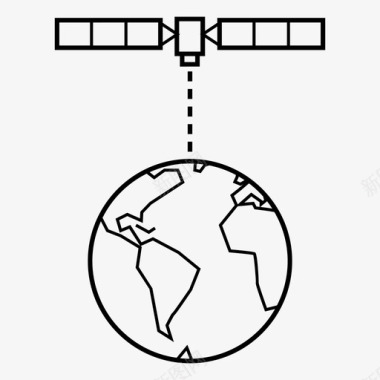 卫星轨道通信地球轨道图标图标