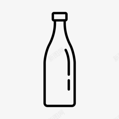 子弹孔瓶子饮料空瓶子图标图标