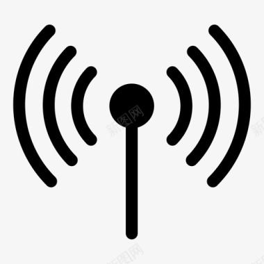 信号标识天线无线电波信号图标图标