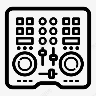 dj控制台音响设备图标图标