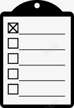检查标记列表检查标记剪贴板检查表图标图标