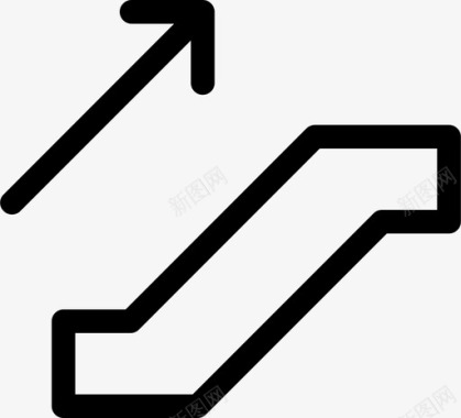 自动自动扶梯楼梯图标图标
