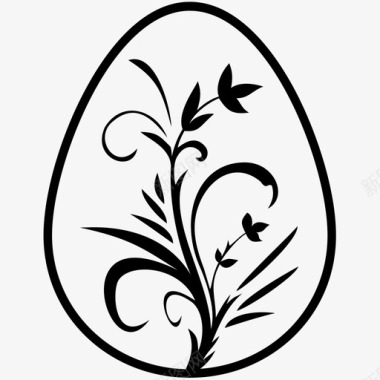 复活节彩蛋艺术品装饰品图标图标